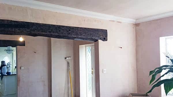 new ceiling plastering