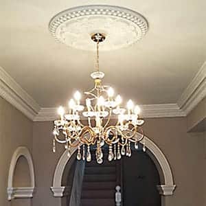 archways, paneling and ceiling roses